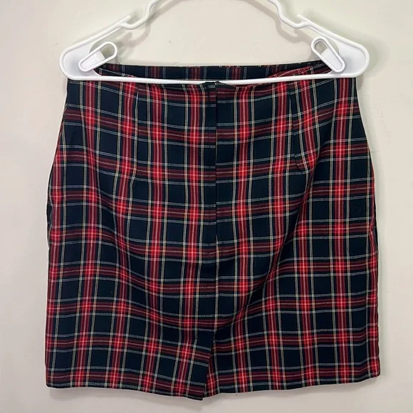 Vintage Tartan Plaid Mini Skirt Size Large - Picture 14 of 15